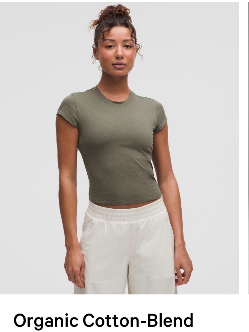 LuLuLemon organic cotton blend baby tee